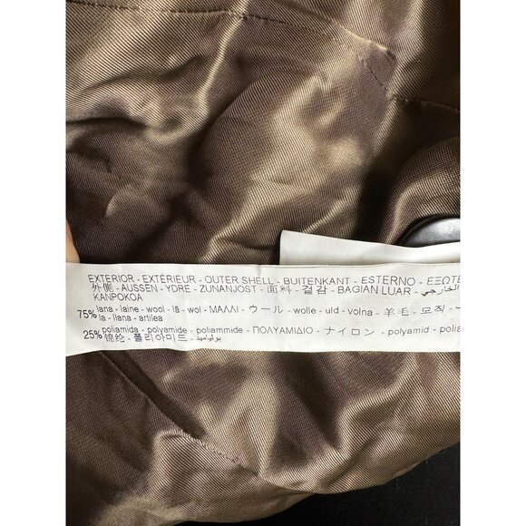 Zara Woman Camel Wool Blend Long Coat Jacket 75% Wool Tailored Size S - Picture 5 of 5